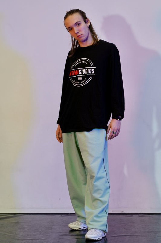 PANTALONE OVERSIZE "STUDIO FLOW" verde pastello